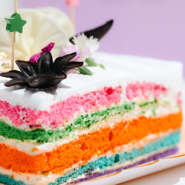 Rainbow Cake Slice - Image 2