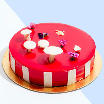 Raspberry Silk Cake
